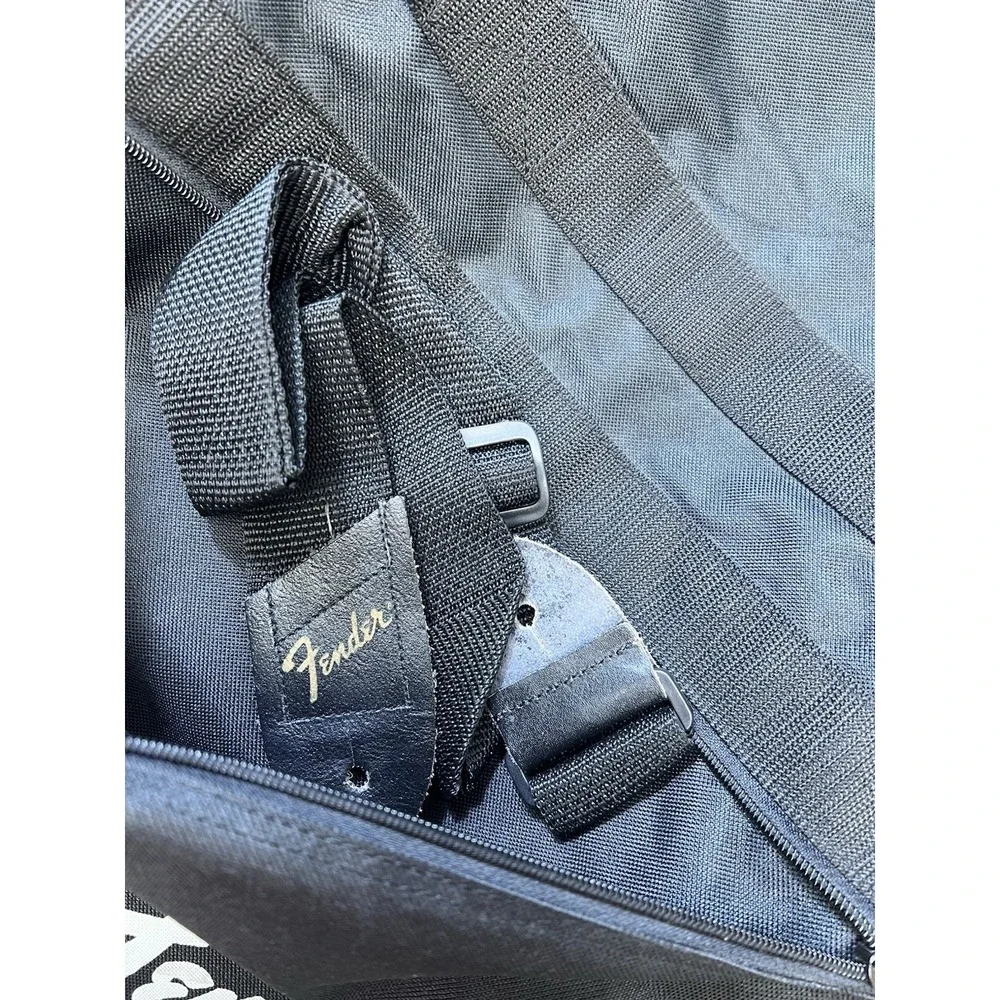 Fender Electric Guitar Gig Bag Soft Case Black Padded Strat Tele Style w/ Pocket
